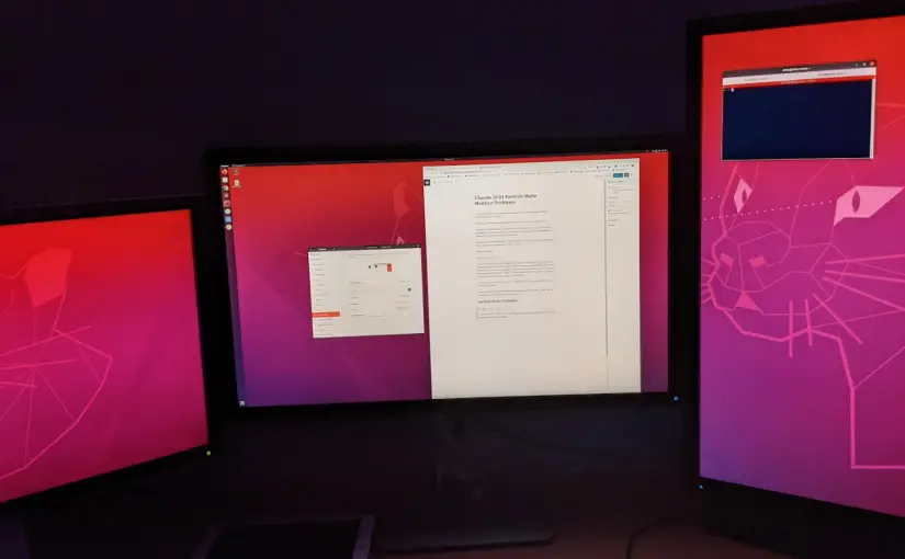 Ubuntu 20.04 Portrait Mode Monitor Problems
