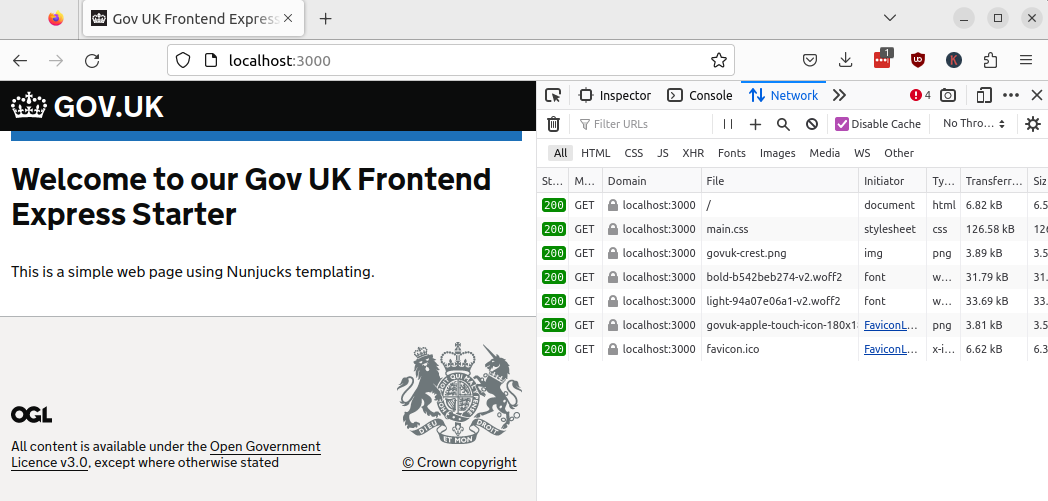 Gov UK Frontend Express Project Starting Point - Code Review Videos